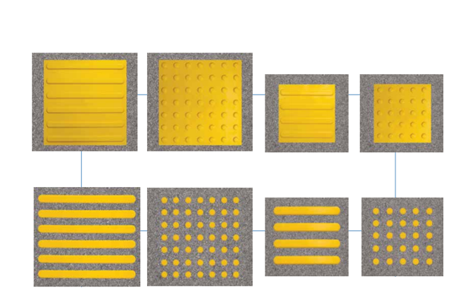 PVC polivinil klorürden imal hissedilebilir yüzey çeşitlerimiz